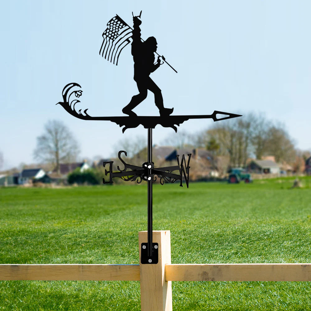 Girouette en Acier Inoxydable Bigfoot au Drapeau - Image 12