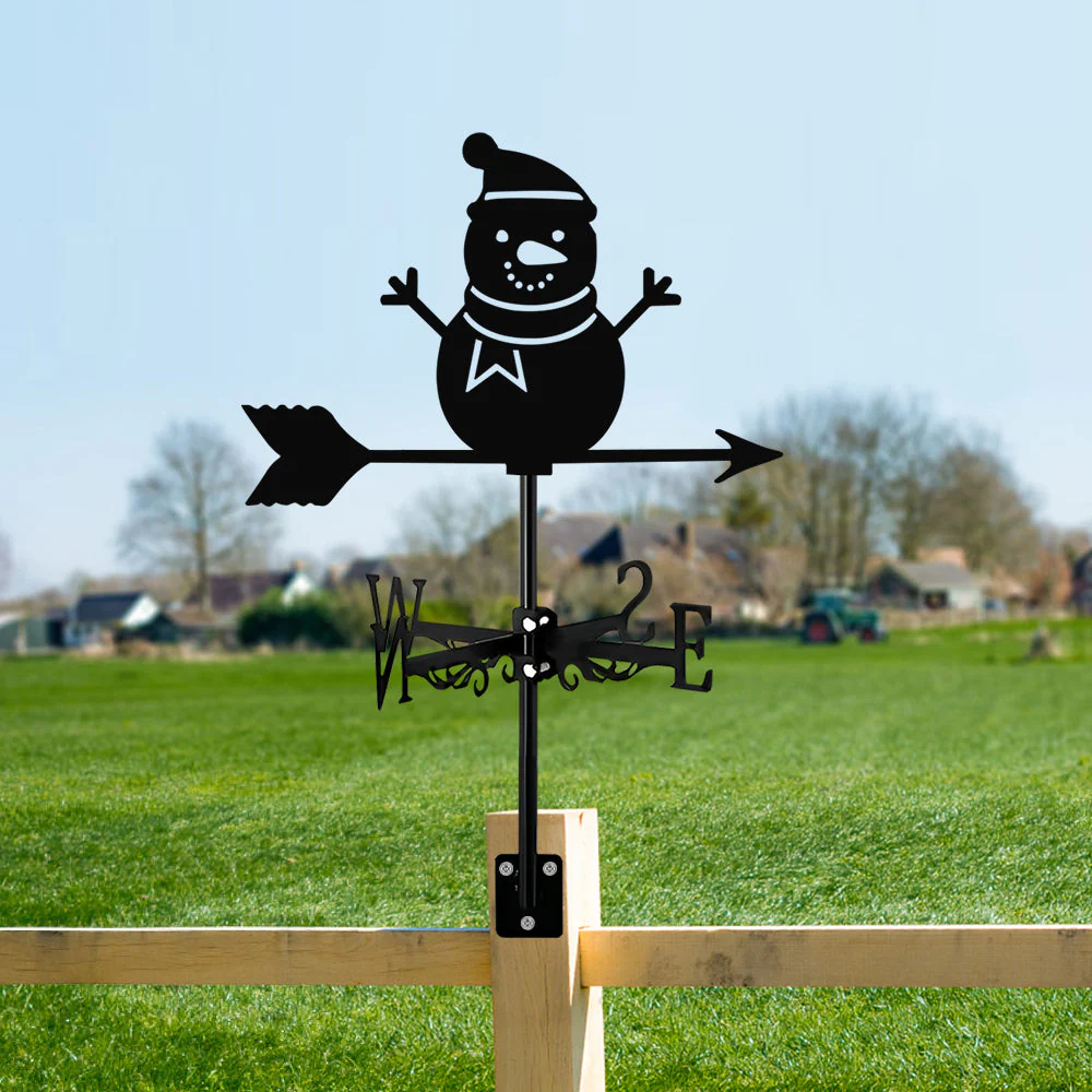 Girouette en Acier Inoxydable Bonhomme de Neige Mignon - Image 9