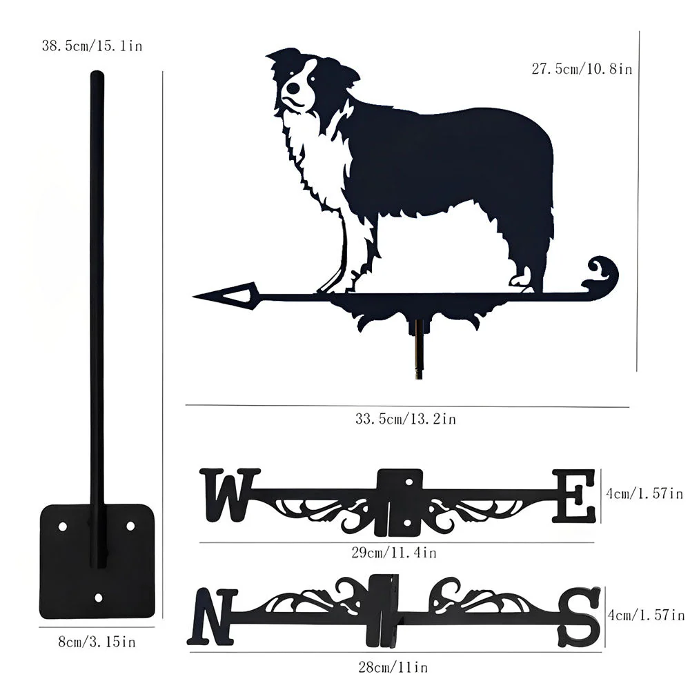 Girouette en Acier Inoxydable Border Collie - Image 12