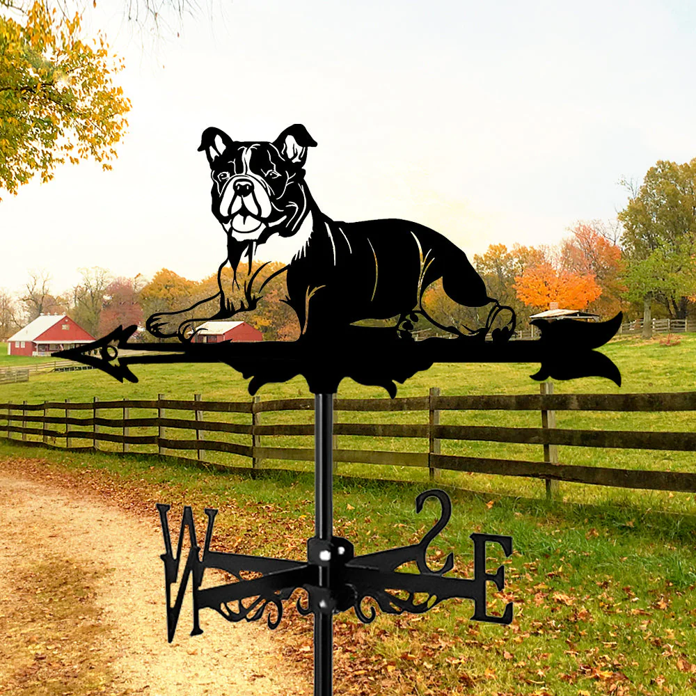 Girouette en Acier Inoxydable Bouledogue Anglais - Image 9