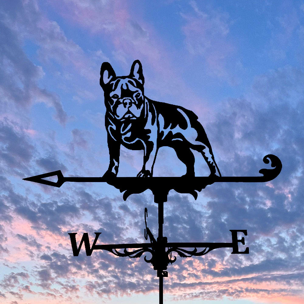 Girouette en Acier Inoxydable Bouledogue Français - Image 6