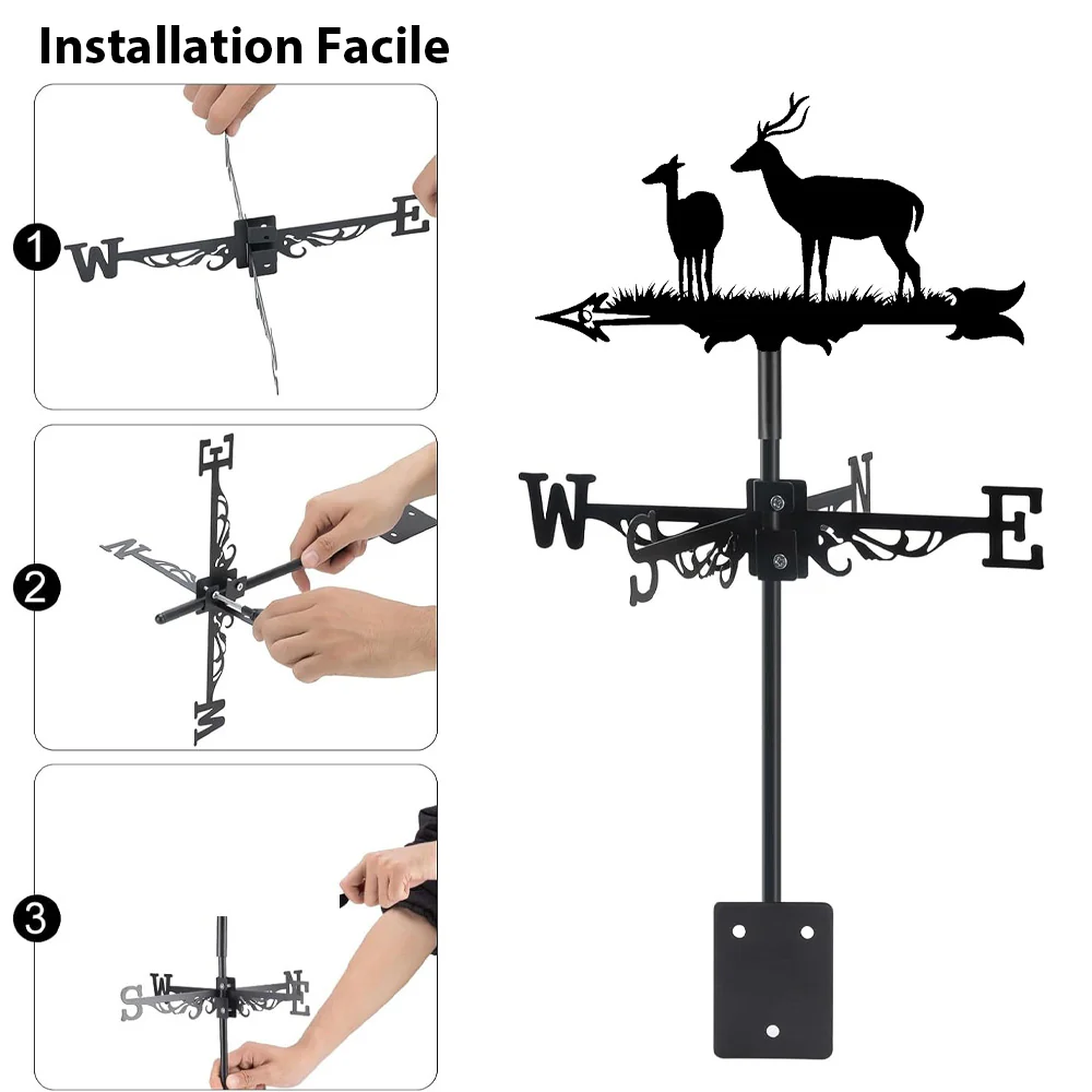 Girouette en Acier Inoxydable Cerf - Image 18