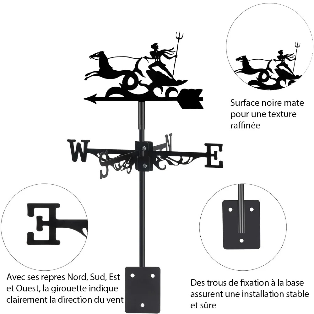 Girouette en Acier Inoxydable Chariot - Image 13