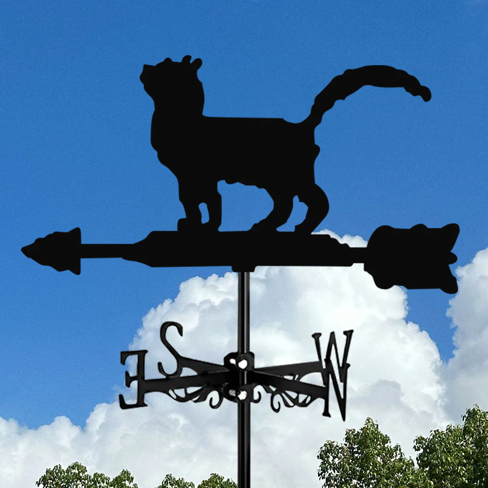 Girouette en Acier Inoxydable Chat - Image 3