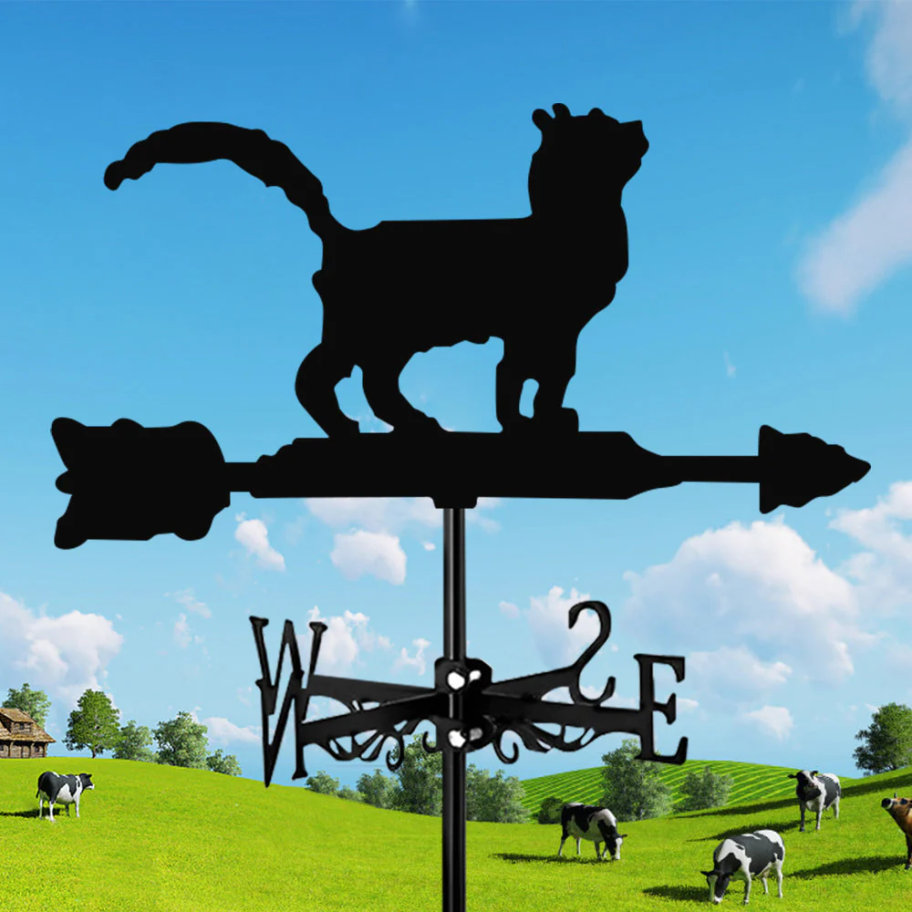 Girouette en Acier Inoxydable Chat - Image 7