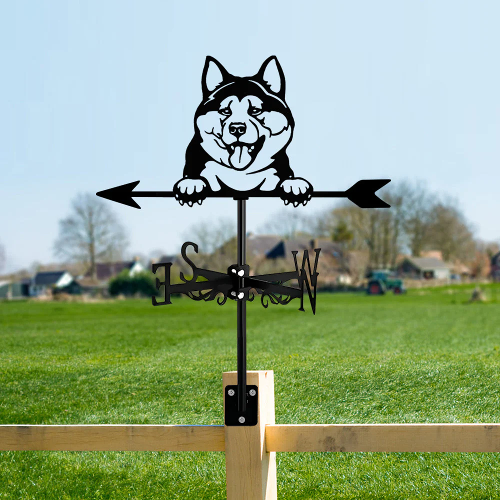 Girouette en Acier Inoxydable Chien Akita Inu - Image 12