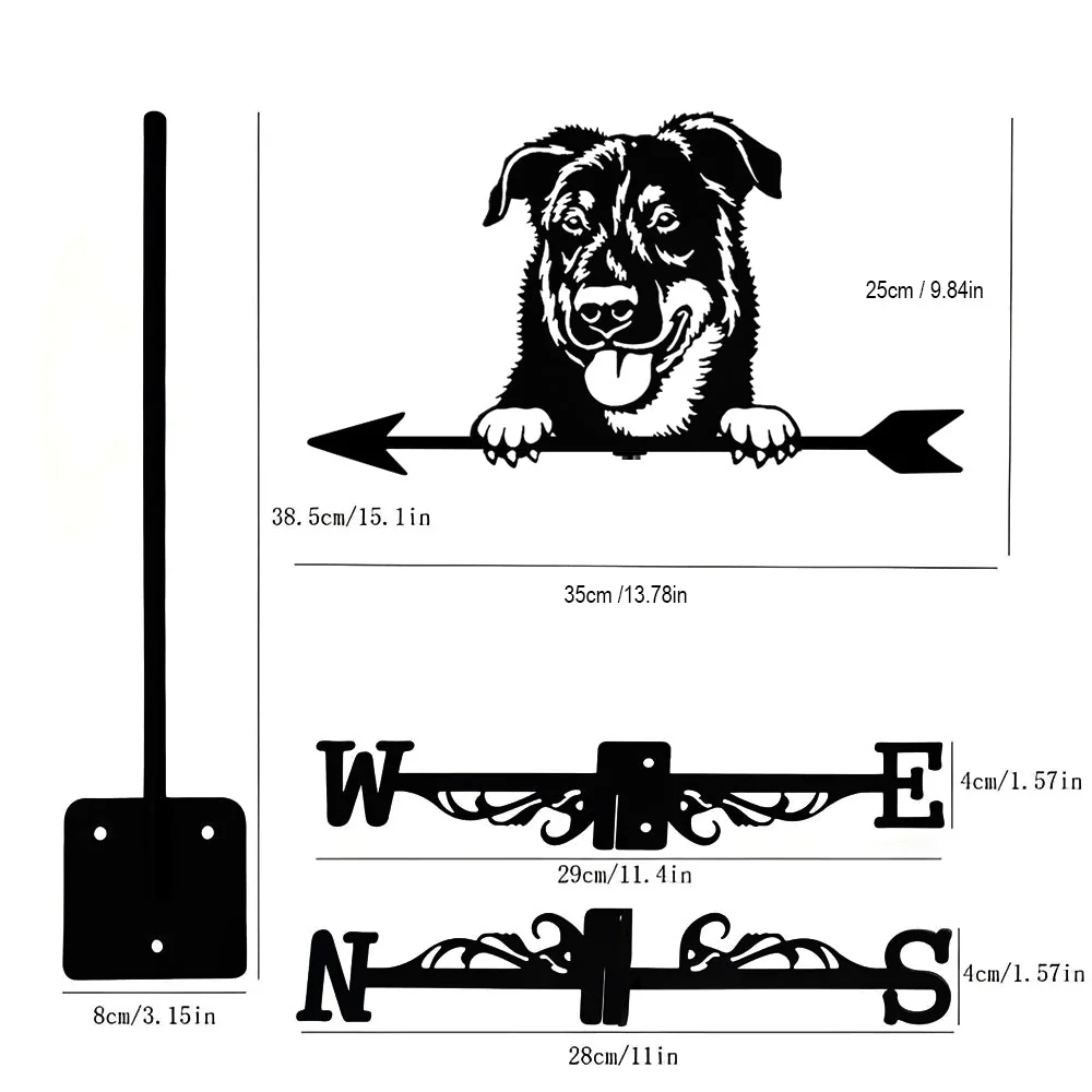 Girouette en Acier Inoxydable Chien Beauceron - Image 16