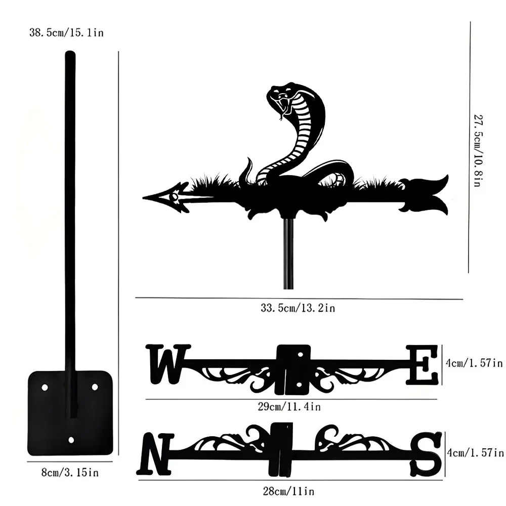 Girouette en Acier Inoxydable Cobra - Image 17