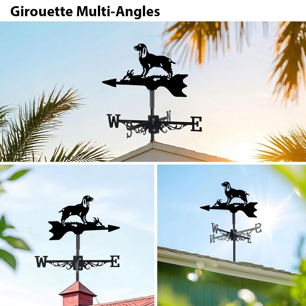 Girouette en Acier Inoxydable Cocker Spaniel - Image 3
