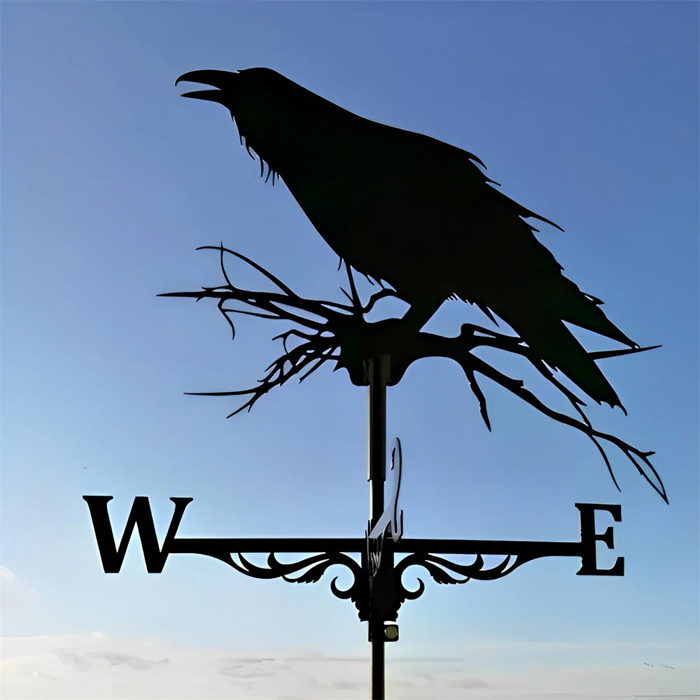Girouette en Acier Inoxydable Corbeau - Image 4