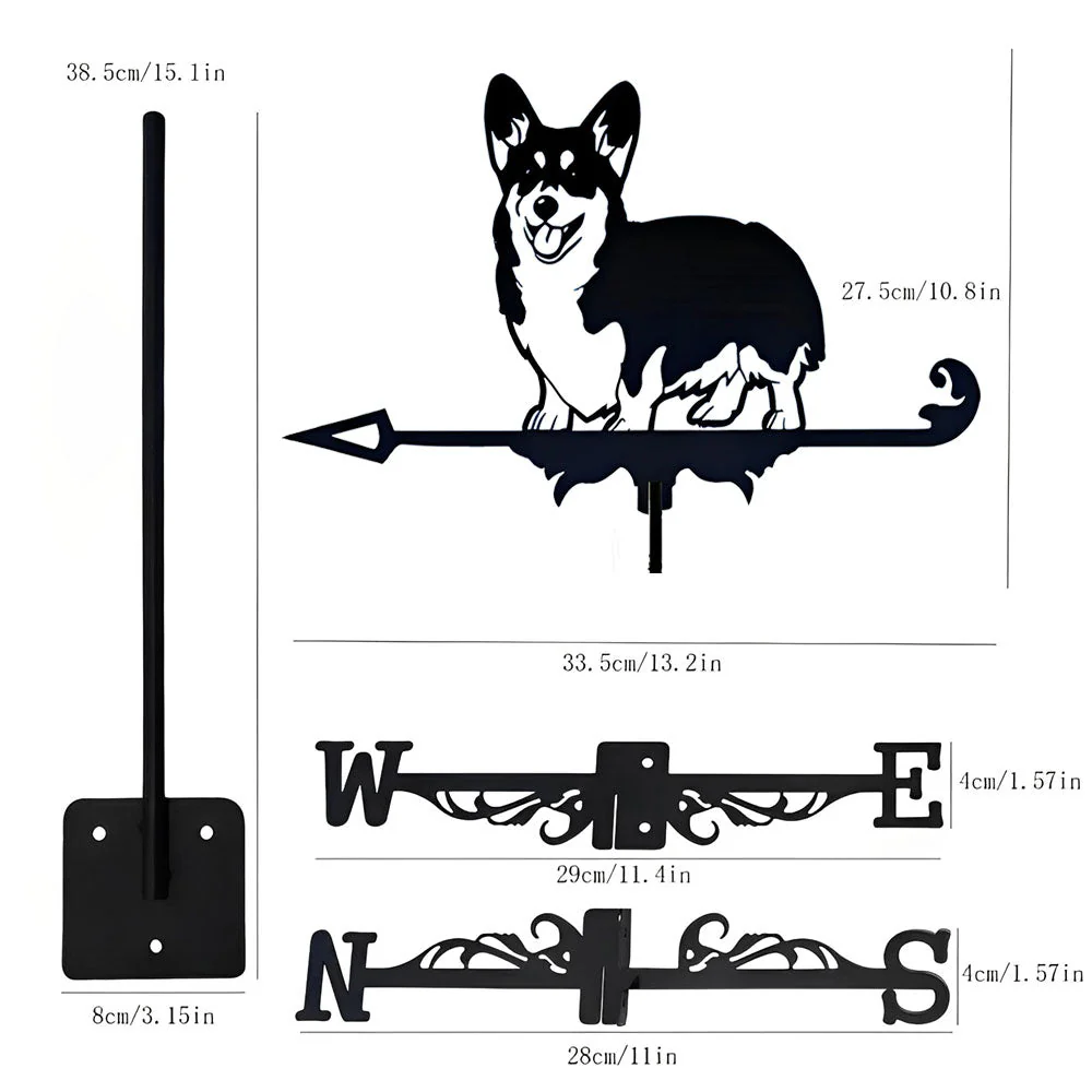 Girouette en Acier Inoxydable Corgi - Image 11
