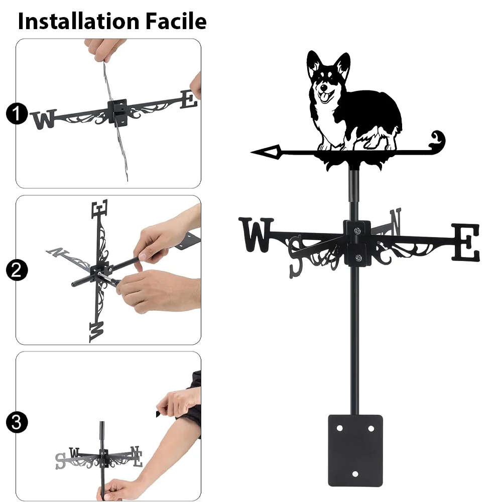 Girouette en Acier Inoxydable Corgi - Image 8