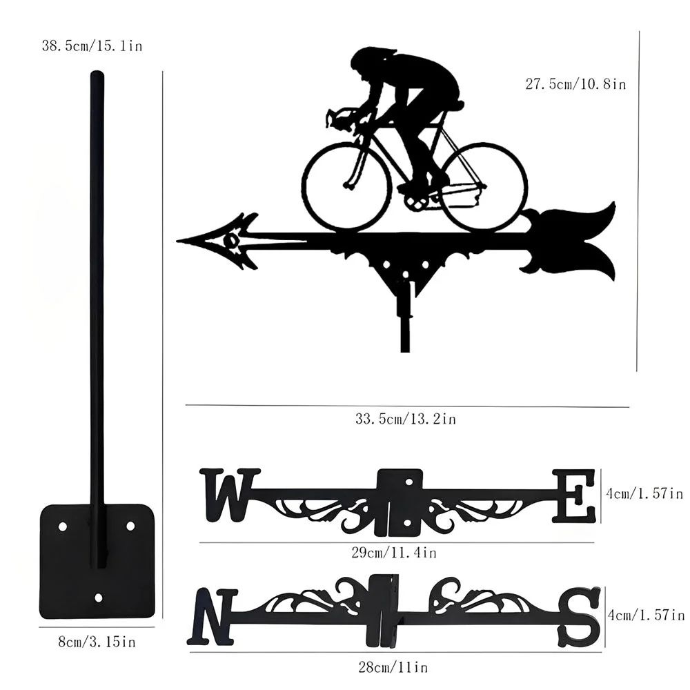 Girouette en Acier Inoxydable Cycliste - Image 10