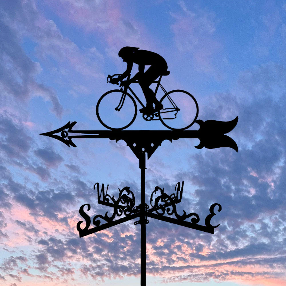 Girouette en Acier Inoxydable Cycliste - Image 6