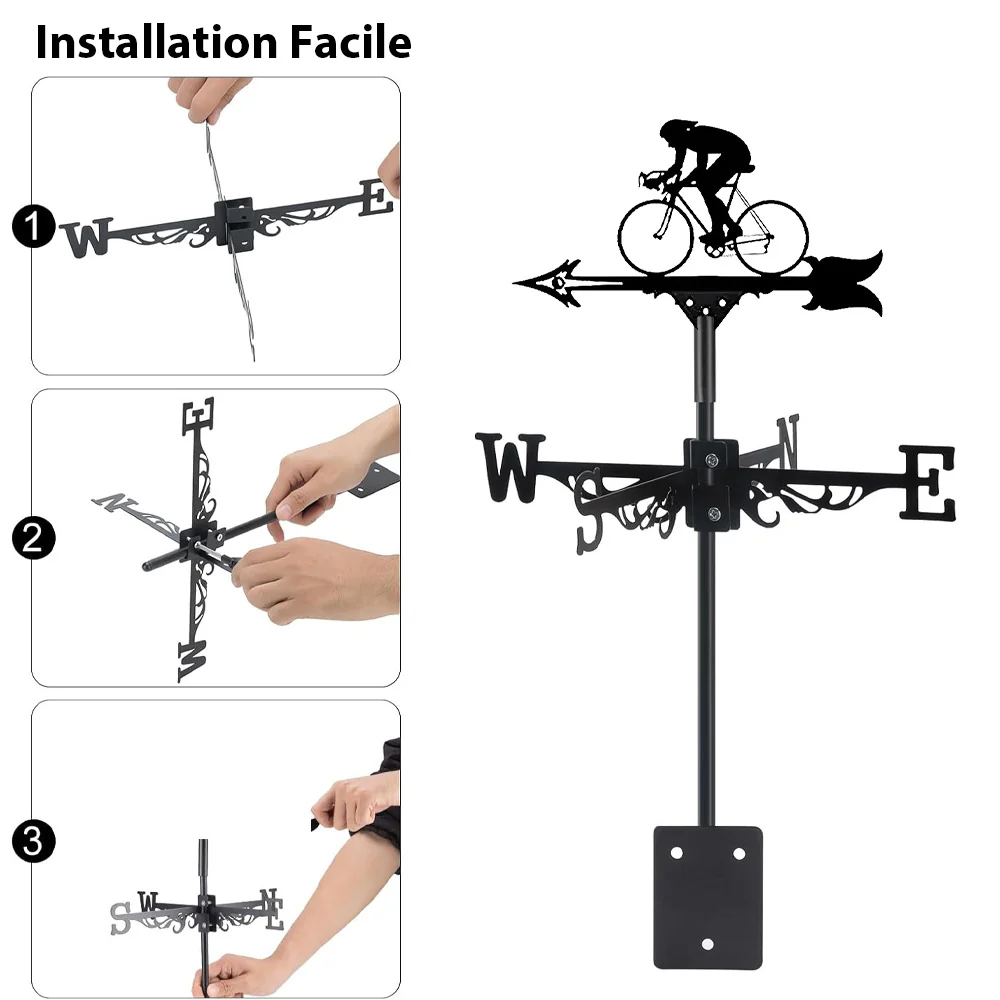 Girouette en Acier Inoxydable Cycliste - Image 7