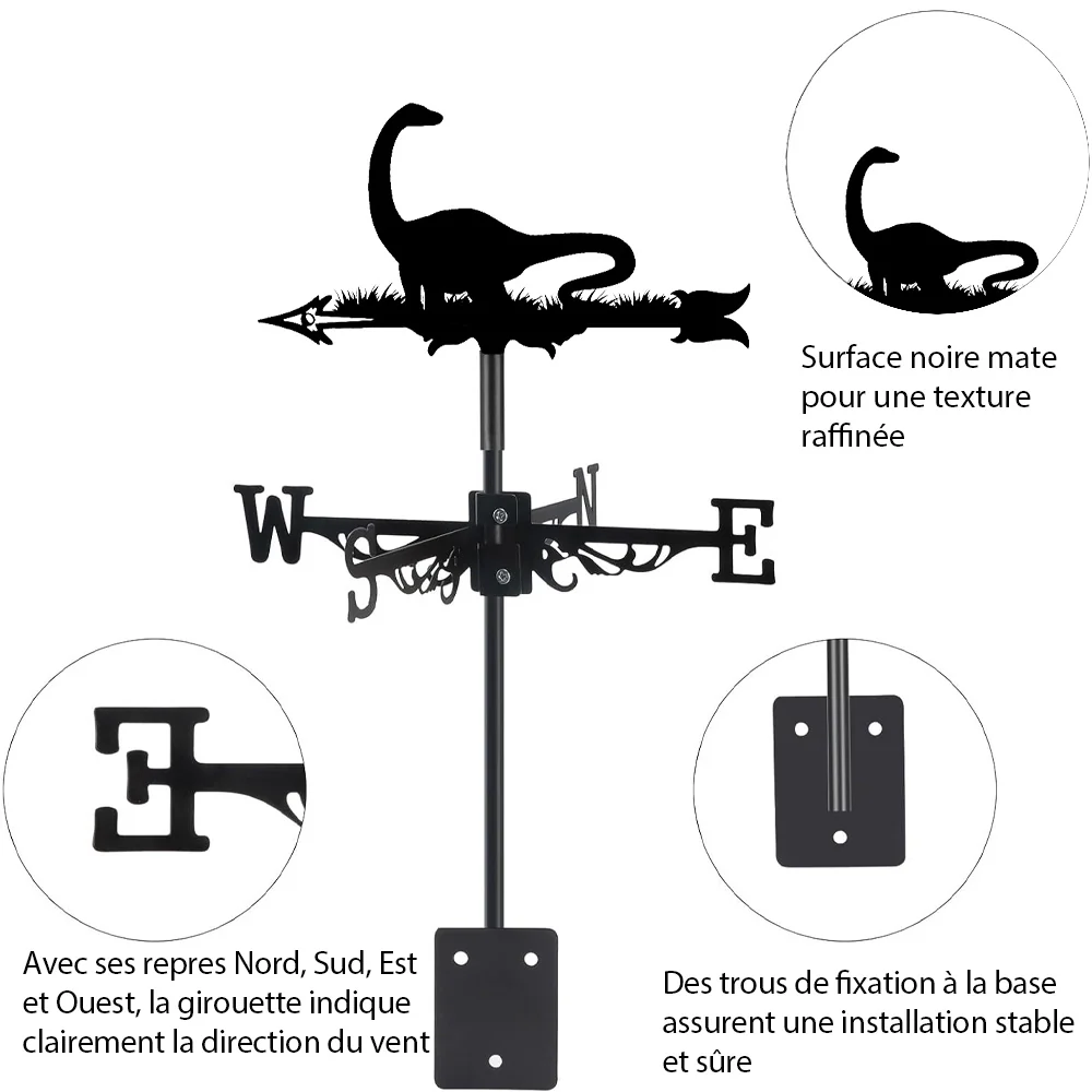 Girouette en Acier Inoxydable Diplodocus - Image 10