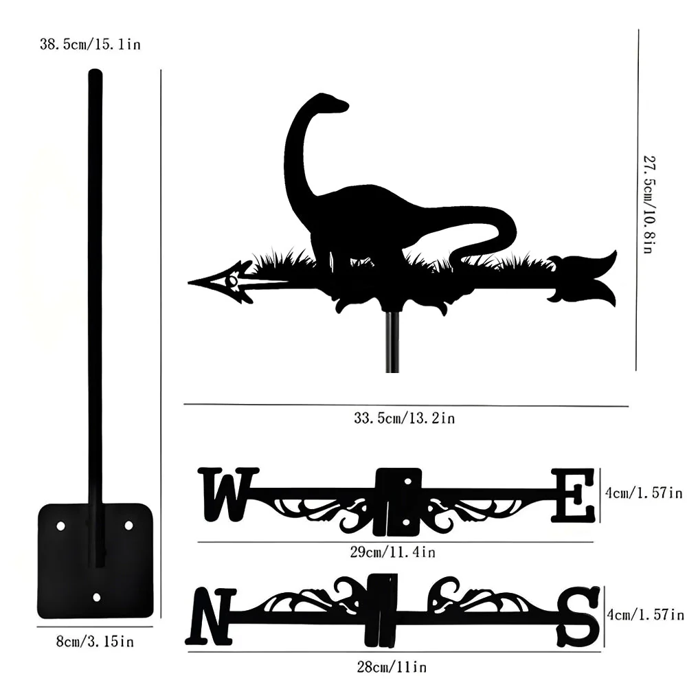 Girouette en Acier Inoxydable Diplodocus - Image 12