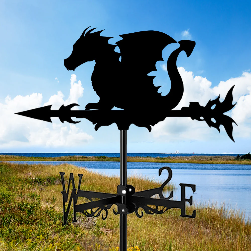 Girouette en Acier Inoxydable Dragon Volant - Image 6