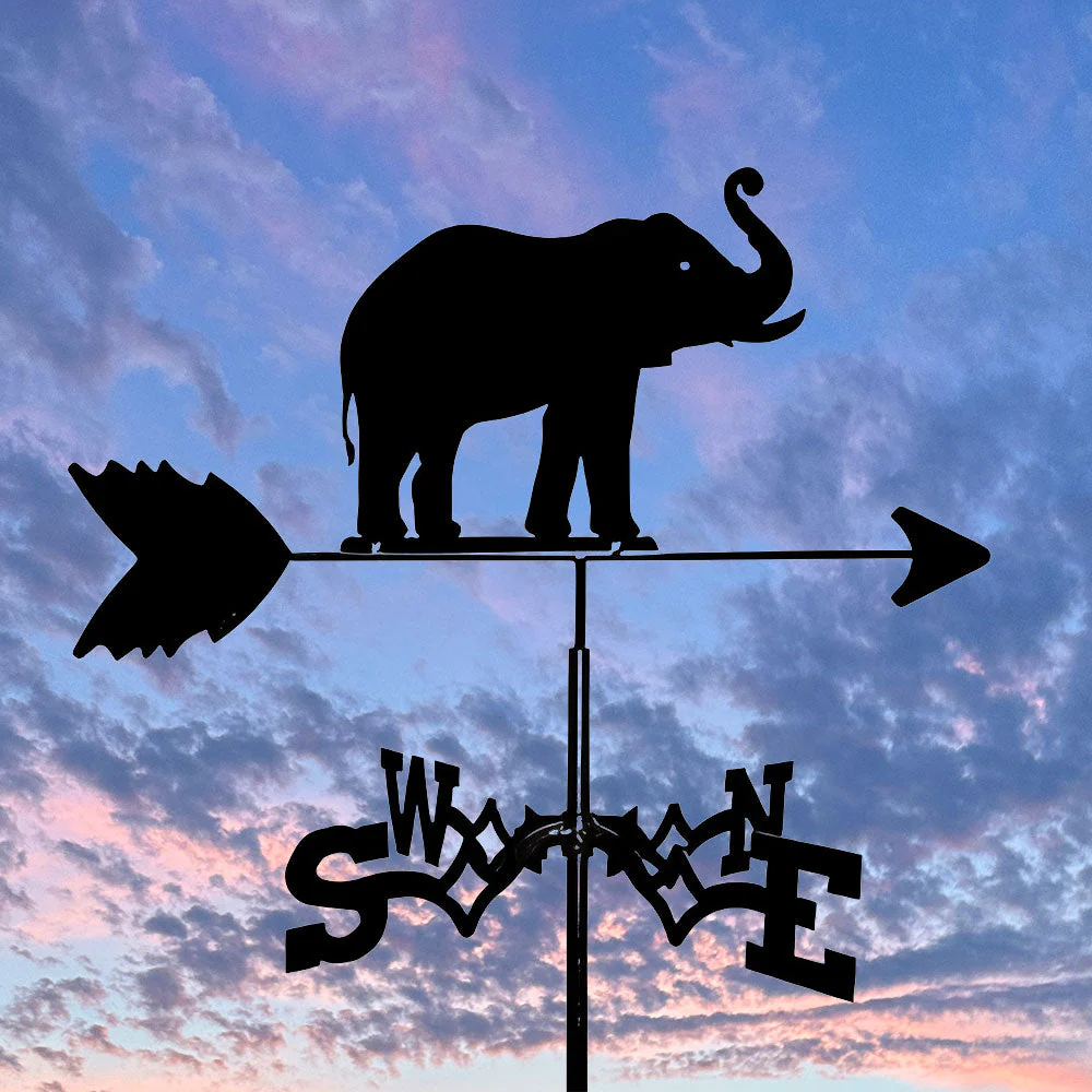 Girouette en Acier Inoxydable Éléphants - Image 6