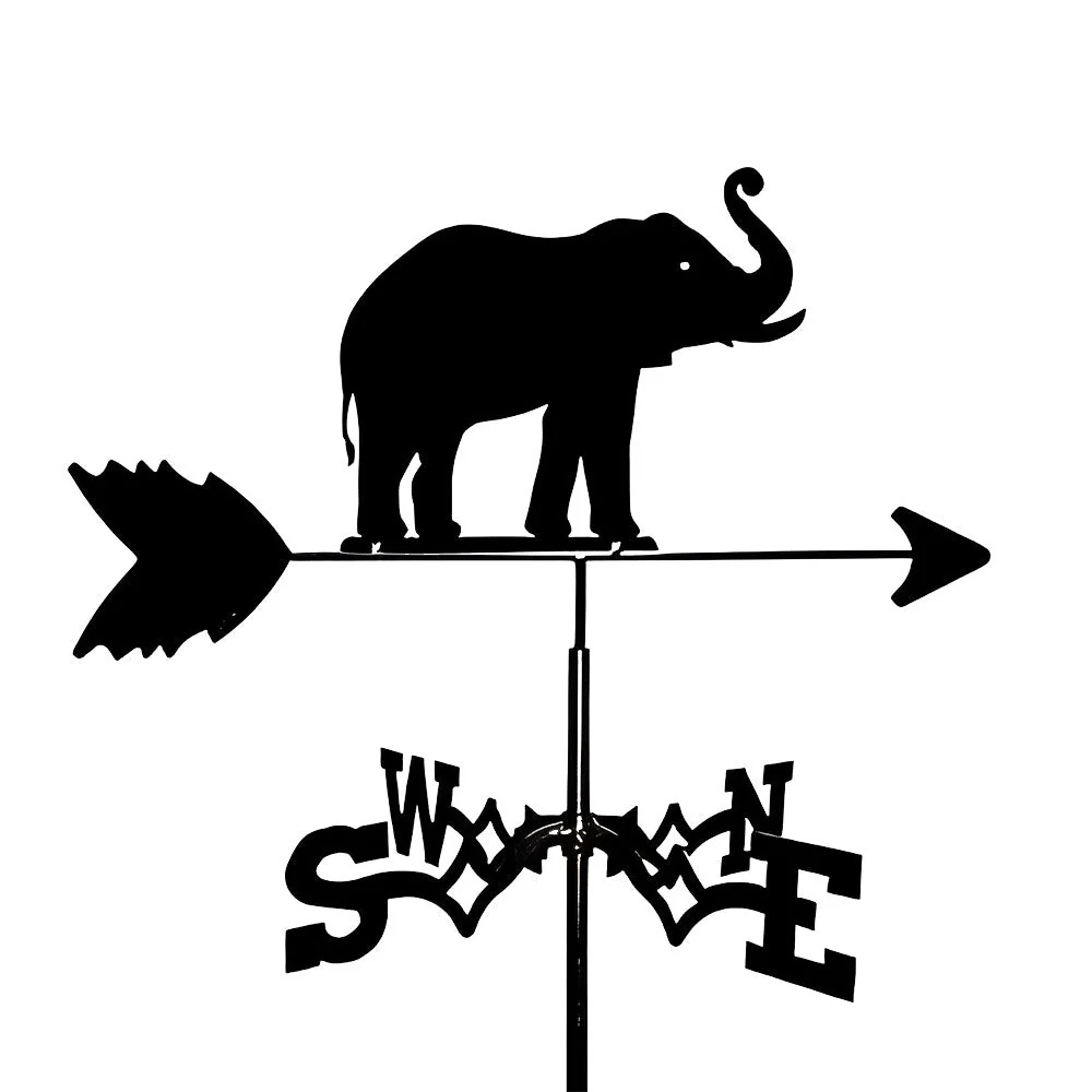 Girouette en Acier Inoxydable Éléphants - Image 9