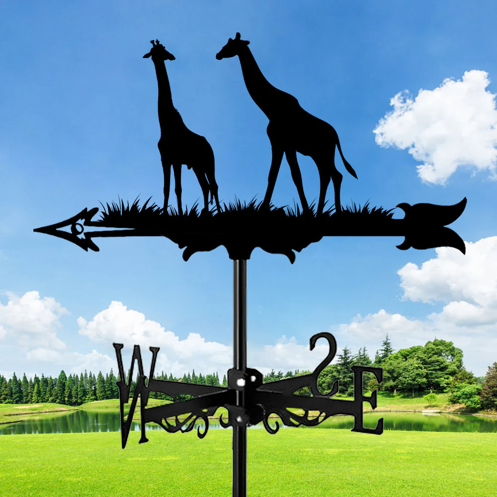 Girouette en Acier Inoxydable Girafe - Image 15