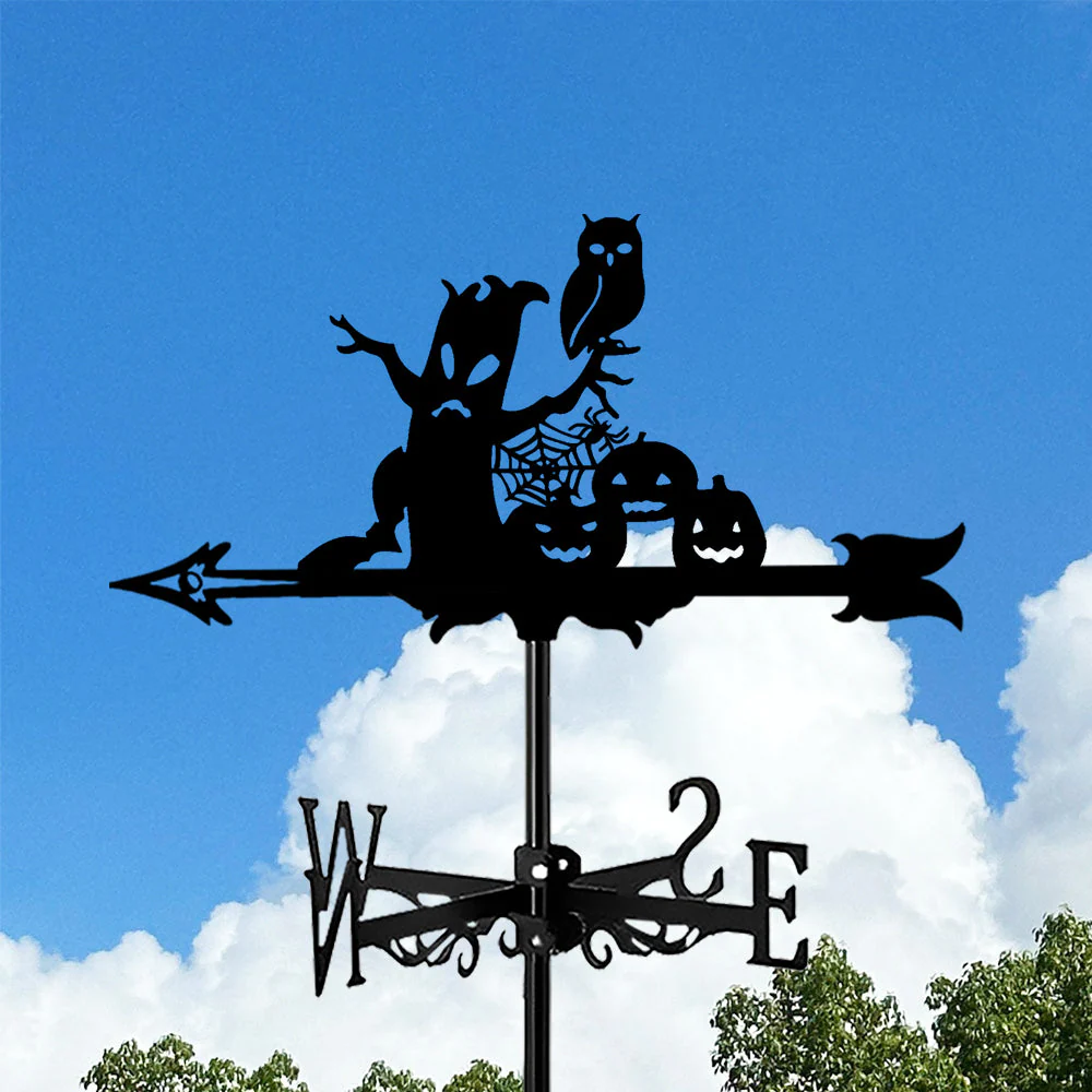 Girouette en Acier Inoxydable Halloween Arbre Mort Effrayant - Image 4