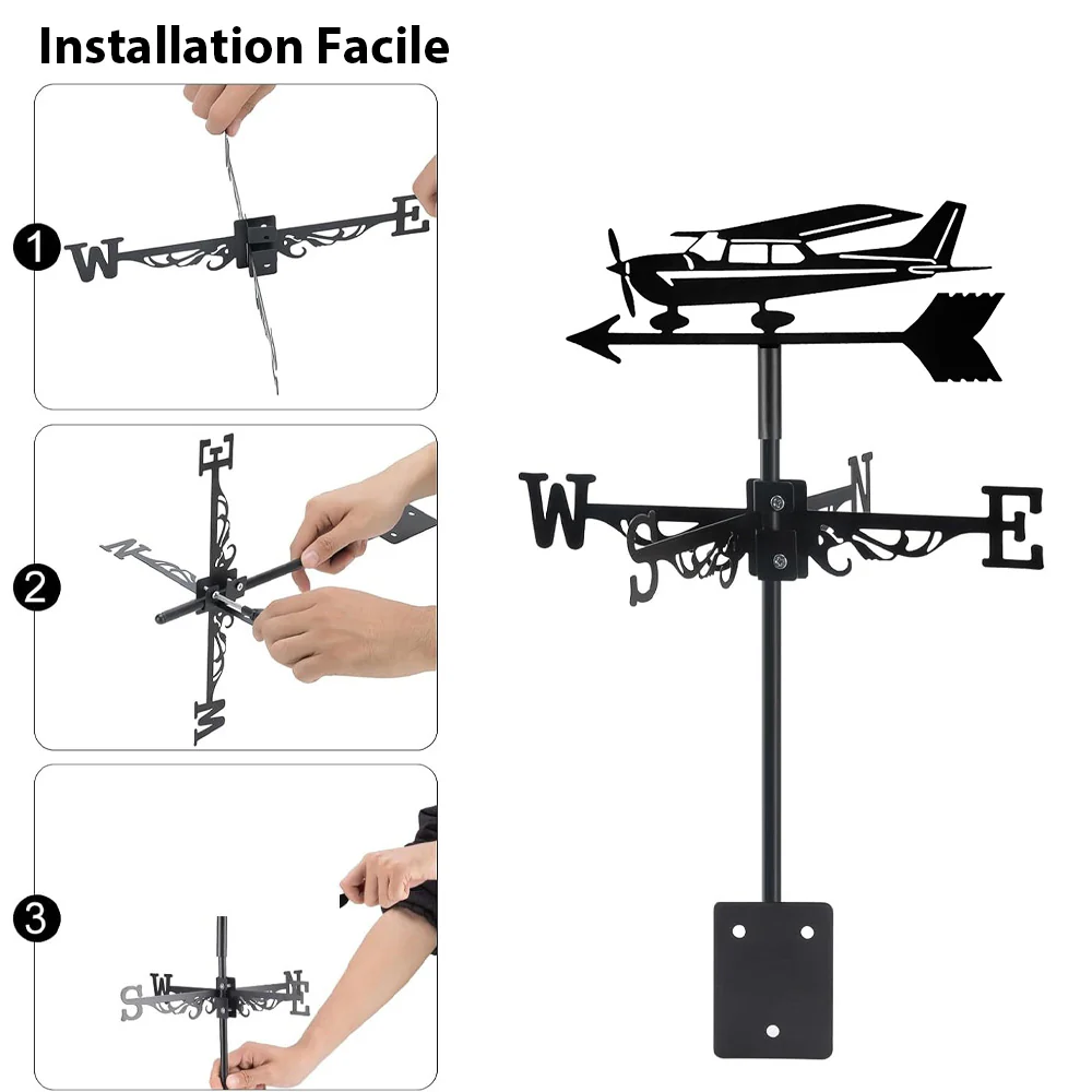 Girouette en Acier Inoxydable Hydravion - Image 10