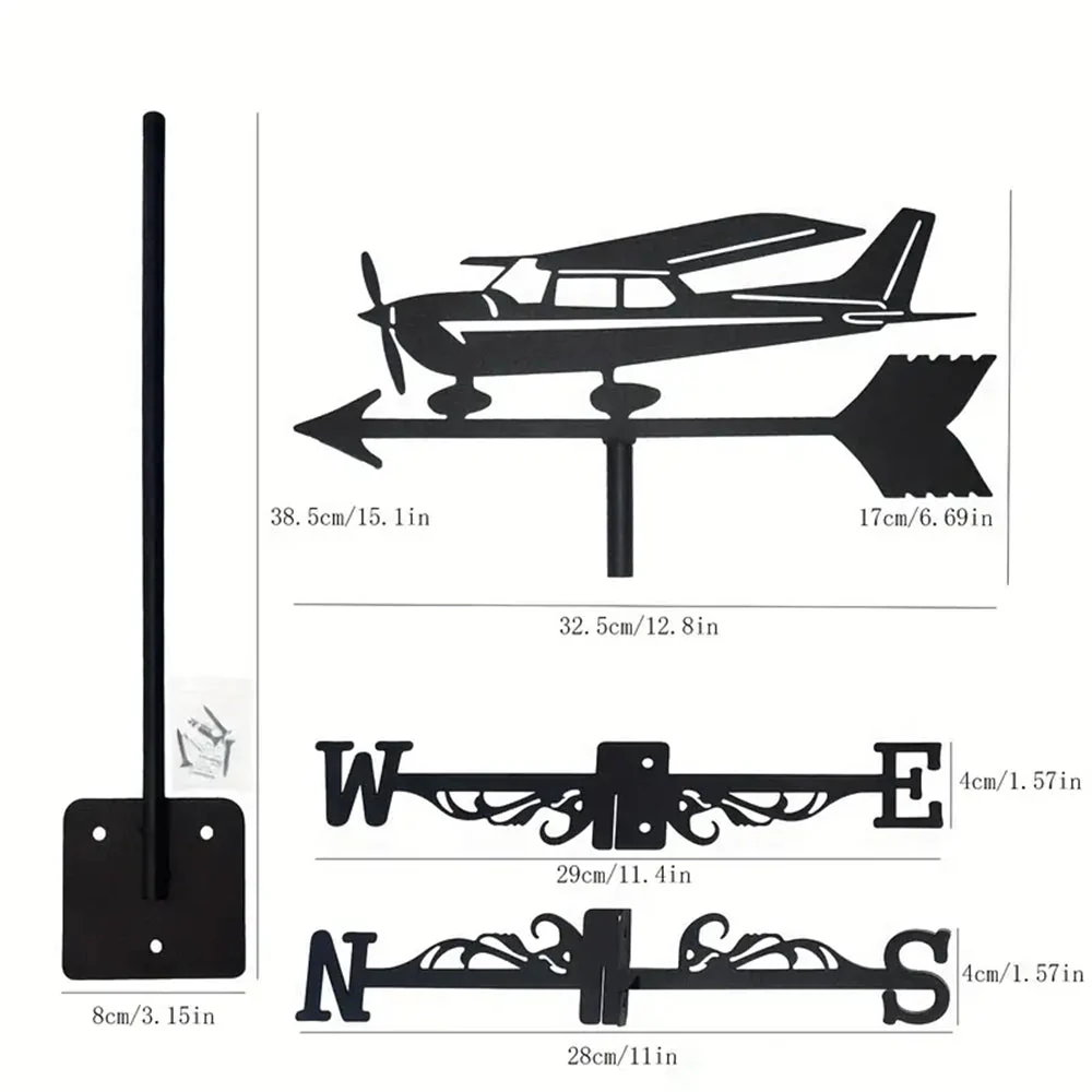 Girouette en Acier Inoxydable Hydravion - Image 13