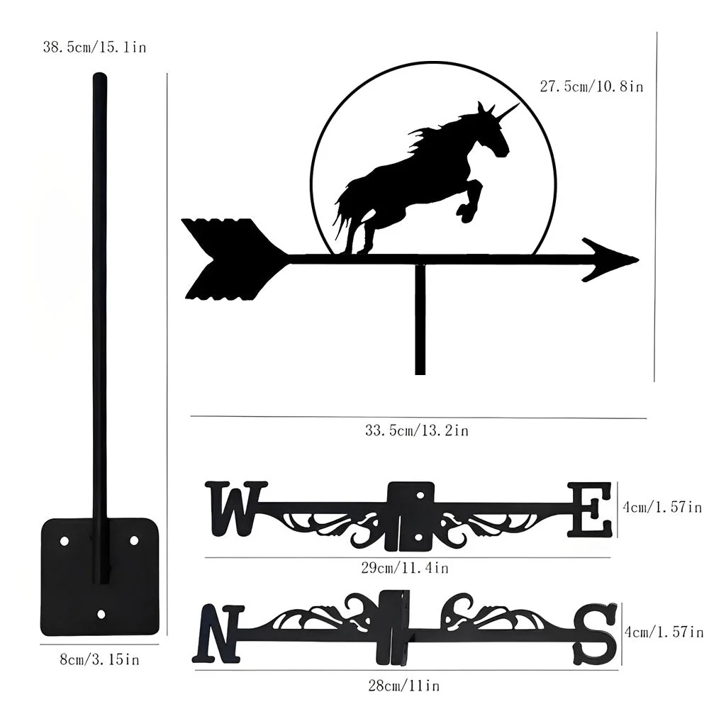 Girouette en Acier Inoxydable Licorne - Image 10