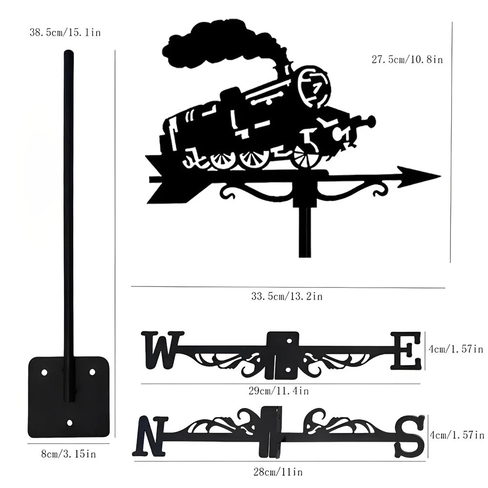 Girouette en Acier Inoxydable Locomotive - Image 10