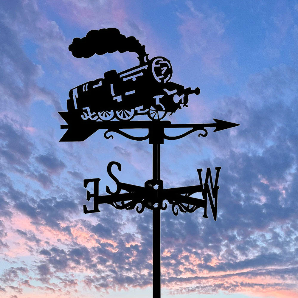 Girouette en Acier Inoxydable Locomotive - Image 5
