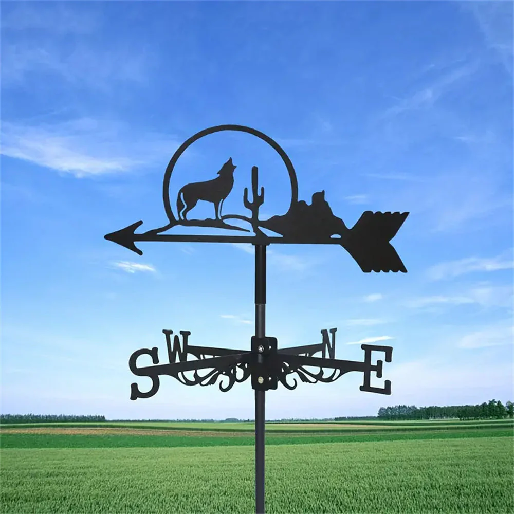 Girouette en Acier Inoxydable Loup Solitaire - Image 8
