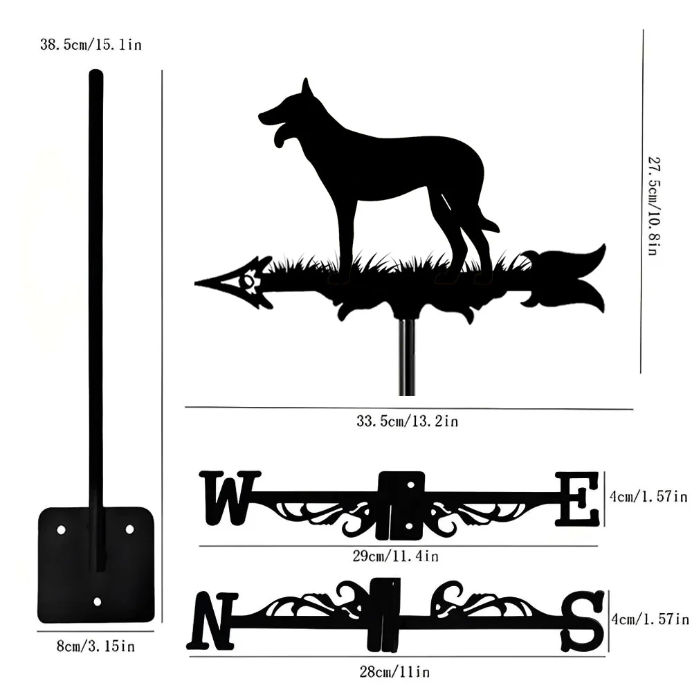 Girouette en Acier Inoxydable Malinois Belge - Image 8