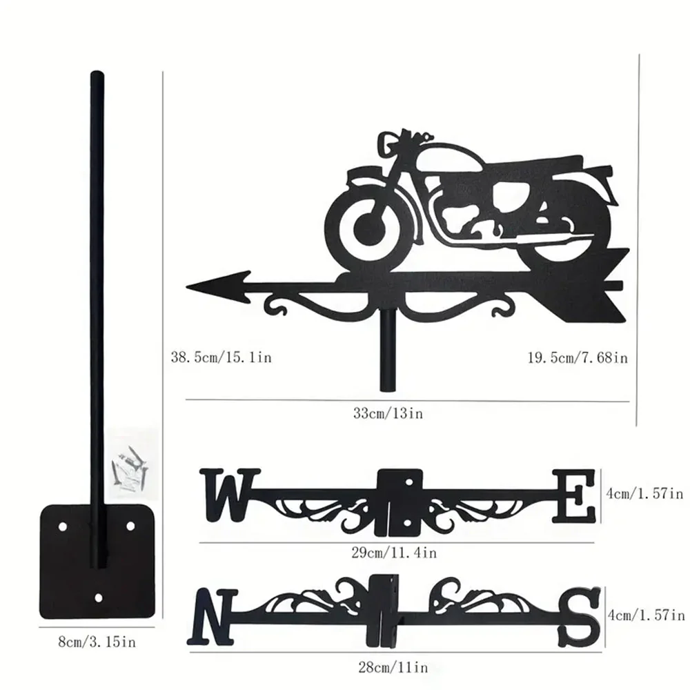 Girouette en Acier Inoxydable Moto - Image 18