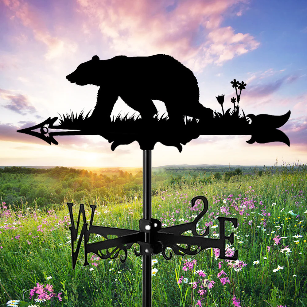 Girouette en Acier Inoxydable Ours - Image 10