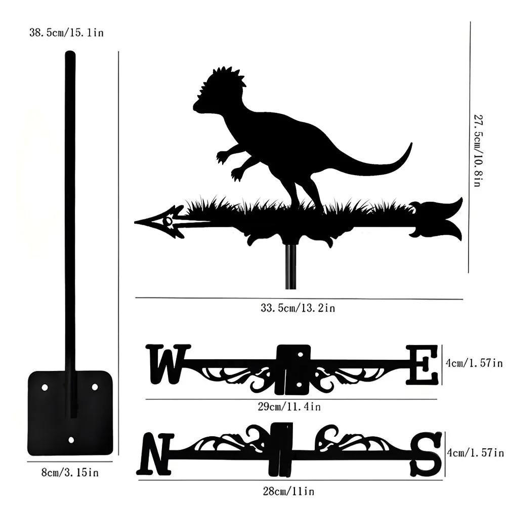Girouette en Acier Inoxydable Pachycéphalosaurus - Image 11