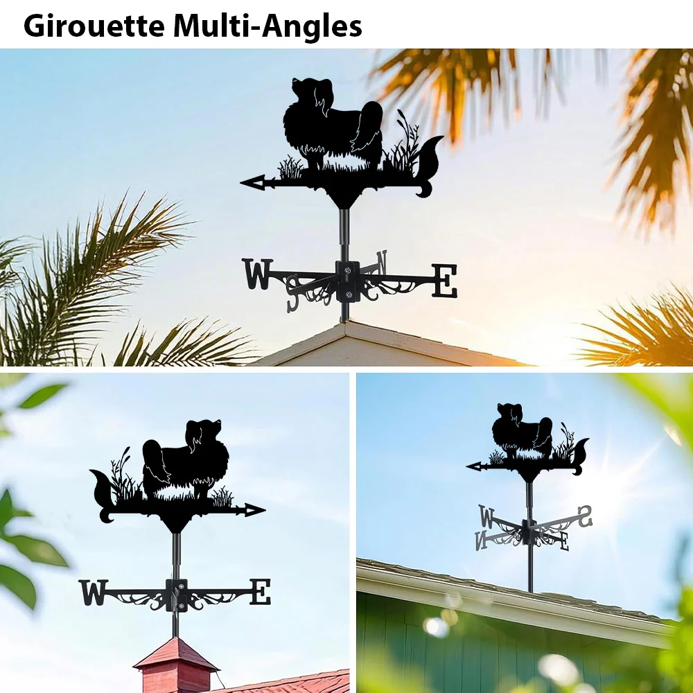Girouette en Acier Inoxydable Papillon - Image 3