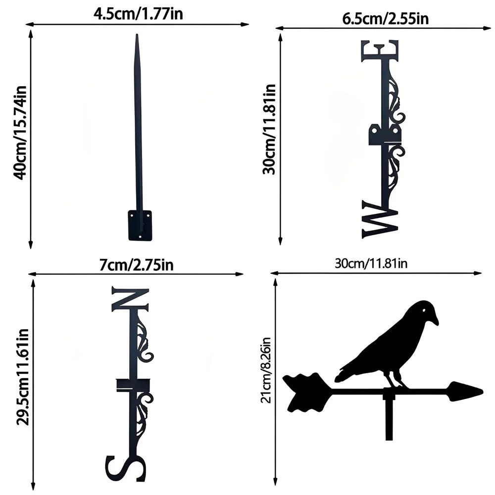 Girouette en Acier Inoxydable Pigeon - Image 11