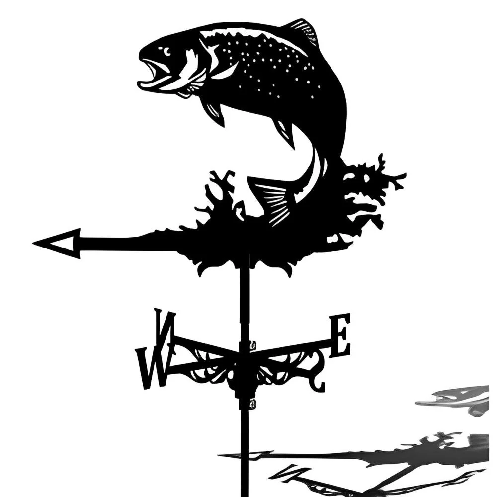 Girouette en Acier Inoxydable Poisson - Image 8