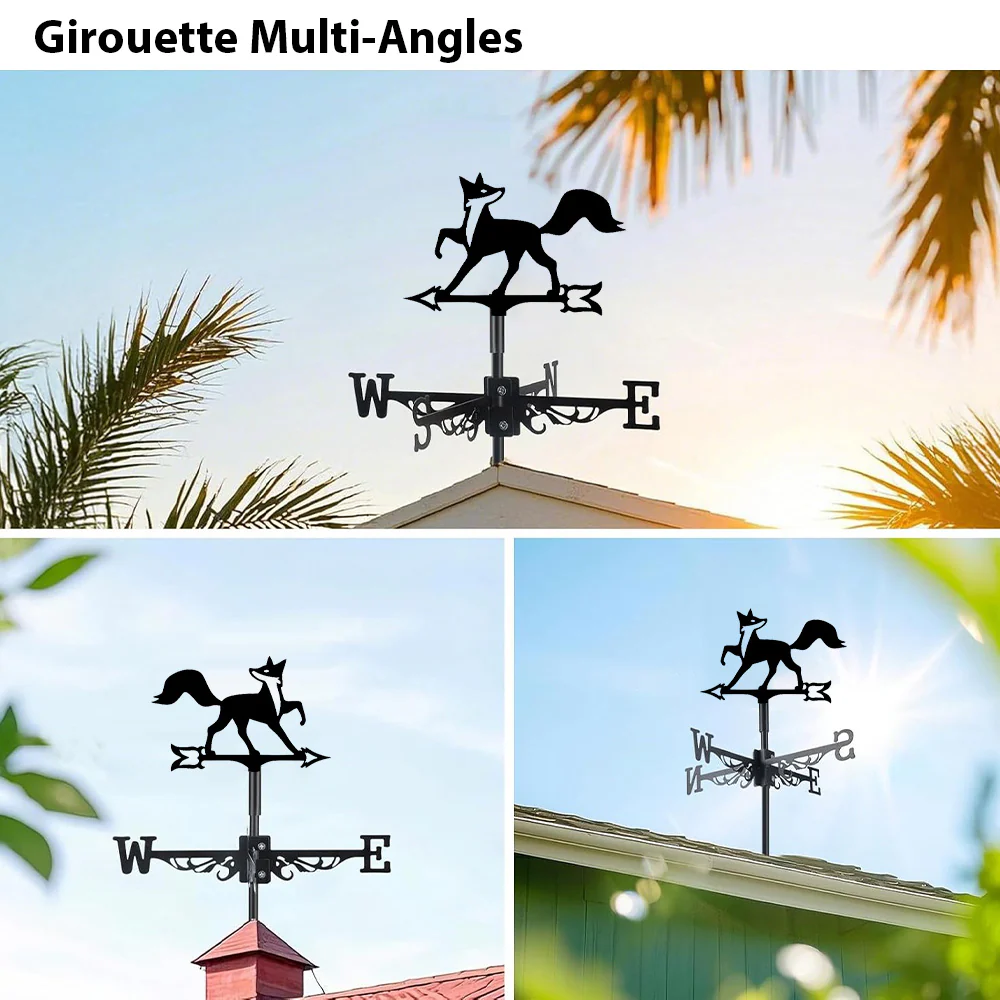 Girouette en Acier Inoxydable Renard - Image 3