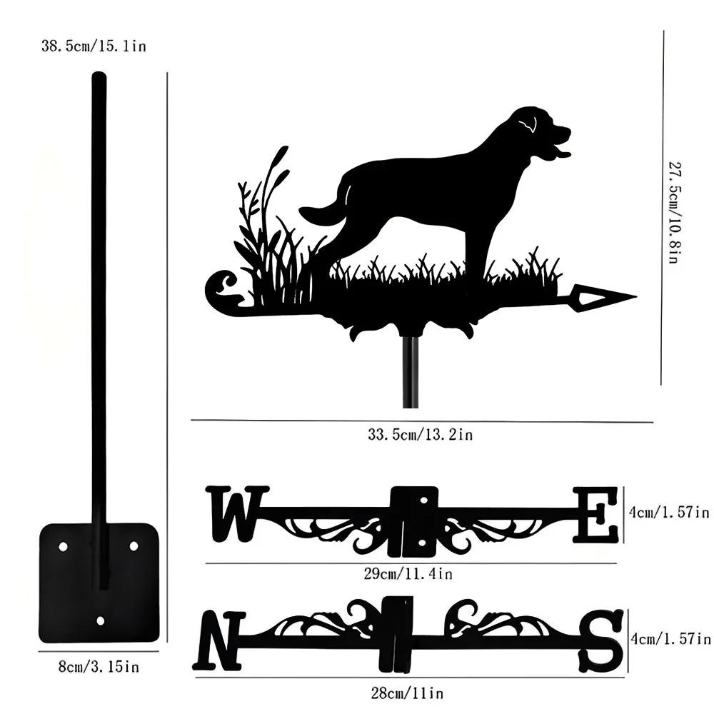Girouette en Acier Inoxydable Rottweiler - Image 8