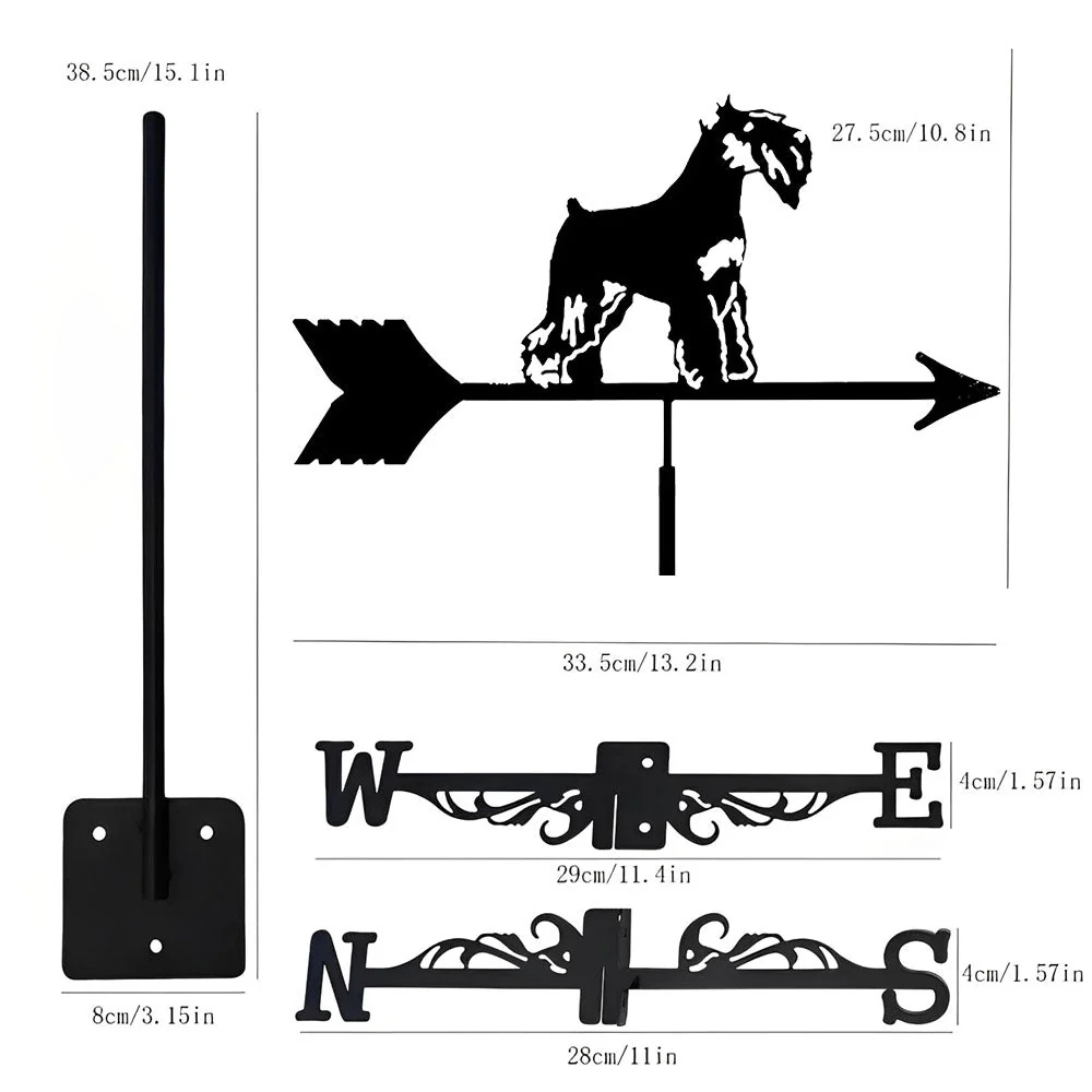 Girouette en Acier Inoxydable Schnauzer - Image 10