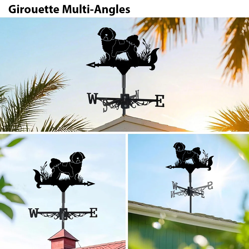 Girouette en Acier Inoxydable Shih Tzu - Image 3