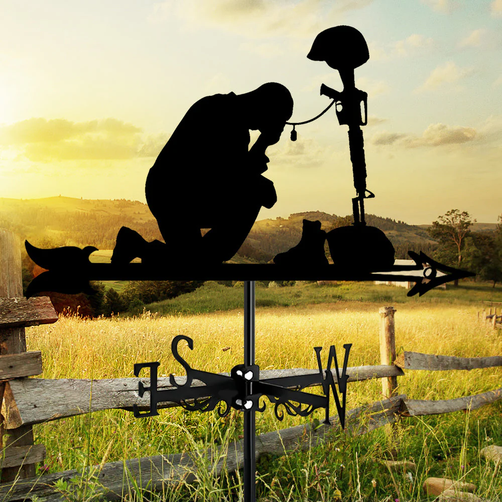 Girouette en Acier Inoxydable Soldats Tombés en Mémoire - Image 6