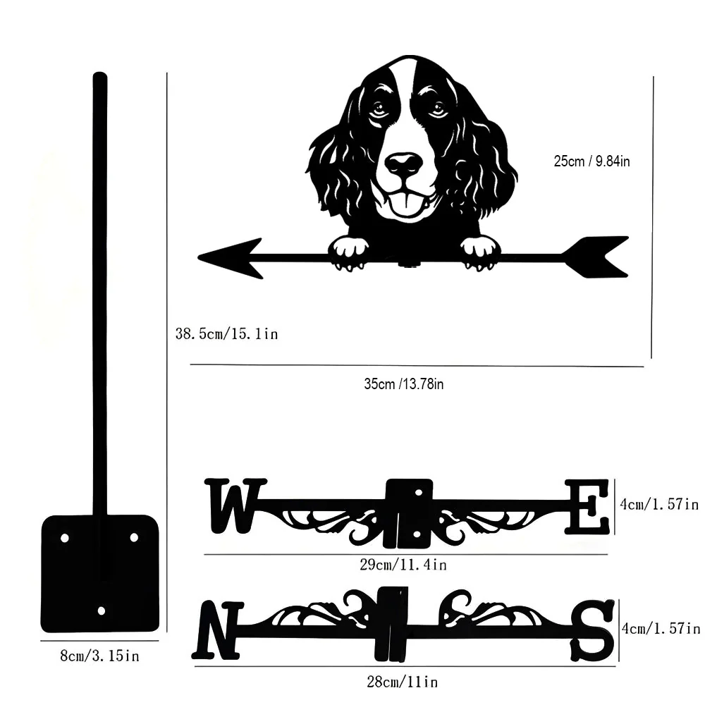 Girouette en Acier Inoxydable Springer Spaniel Anglais - Image 18