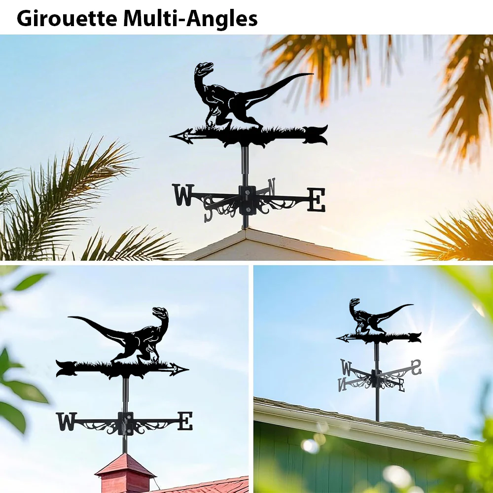 Girouette en Acier Inoxydable Vélociraptor - Image 3
