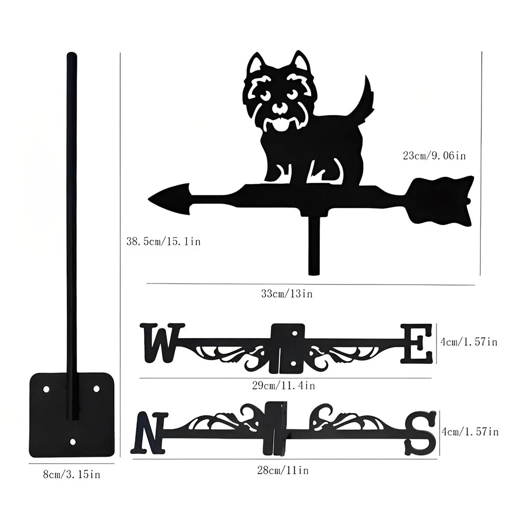 Girouette en Acier Inoxydable West Highland Terrier - Image 9