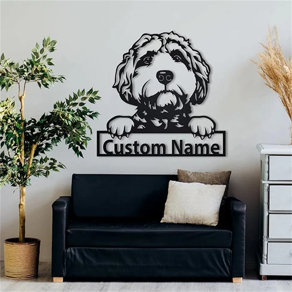 Goldendoodle Plaque en Métal Art Personnalisée - Image 6