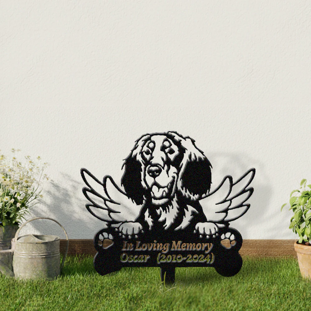 Gordon Setter Tuteur Commémoratif Personnalisé avec Ailes - Image 4