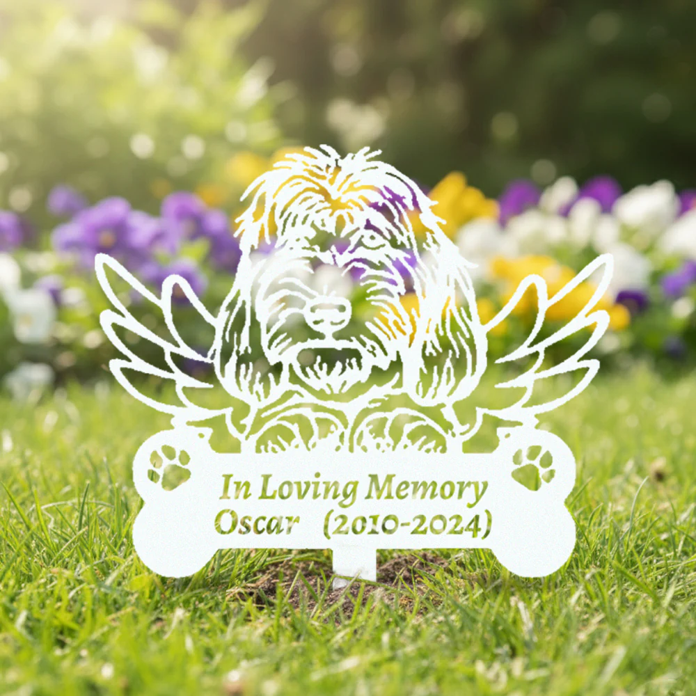 Grand Basset Griffon Vendéen Tuteur Commémoratif Personnalisé avec Ailes - Image 12